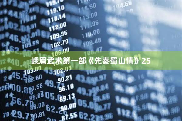 峨眉武术第一部《先秦蜀山情》25