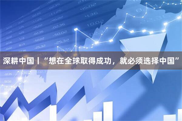深耕中国丨“想在全球取得成功，就必须选择中国”